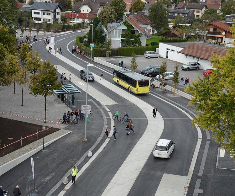 Begegnungszone Cubus Wolfurt